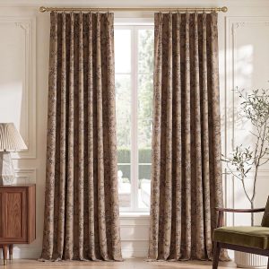 Elegant Floral Blackout Curtains